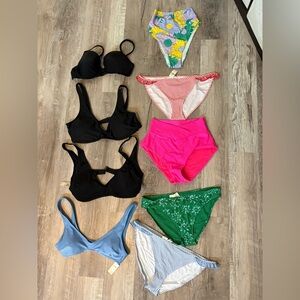 Aerie Swim Separates Bundle, all NWT, nothing matches, sizes vary from XXL-SM